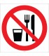 EF2217 - Yemek ve İçmek Yasaktır İşareti