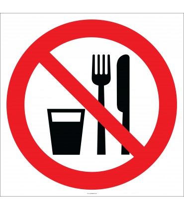 EF2217 - Yemek ve İçmek Yasaktır İşareti