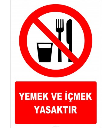 EF2218 - Yemek ve İçmek Yasaktır