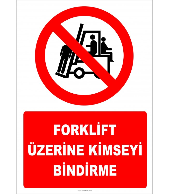 EF2227 - Forklift Üzerine Kimseyi Bindirme