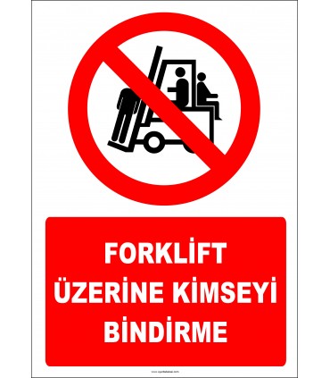 EF2227 - Forklift Üzerine Kimseyi Bindirme