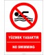EF2261 - Türkçe İngilizce Yüzmek Yasaktır, No Swimming