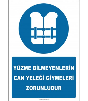 EF2270 - Yüzme Bilmeyenlerin Can Yeleği Giymeleri Zorunludur