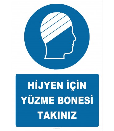 EF2297 - Hijyen için Yüzme Bonesi Takınız