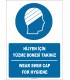 EF2298 - Türkçe İngilizce Hijyen için Yüzme Bonesi Takınız, Wear Swim Cap for Hygiene