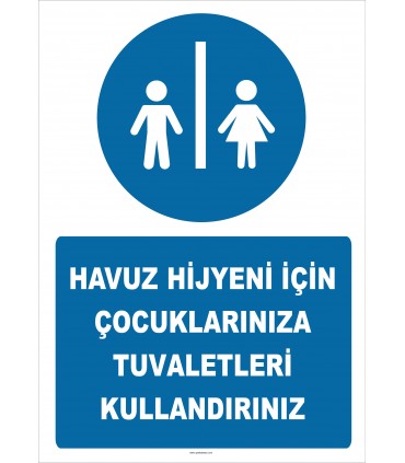 EF2299  - Havuz Hijyeni İçin Çocuklarınıza Tuvaletleri Kullandırınız