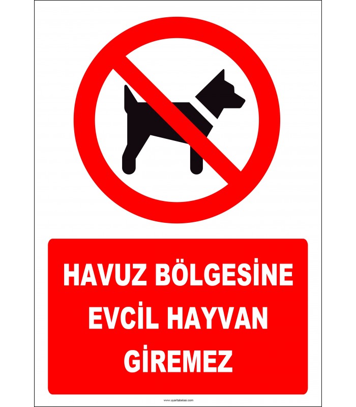 EF2300 - Havuz Bölgesine Evcil Hayvan Giremez