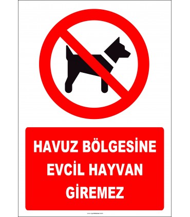 EF2300 - Havuz Bölgesine Evcil Hayvan Giremez