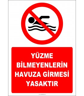 EF2306 - Yüzme Bilmeyenlerin Havuza Girmesi Yasaktır