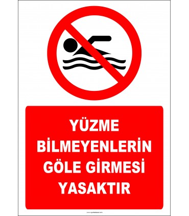 EF2308 - Yüzme Bilmeyenlerin Göle Girmesi Yasaktır