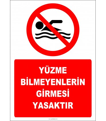 EF2309 - Yüzme Bilmeyenlerin Girmesi Yasaktır