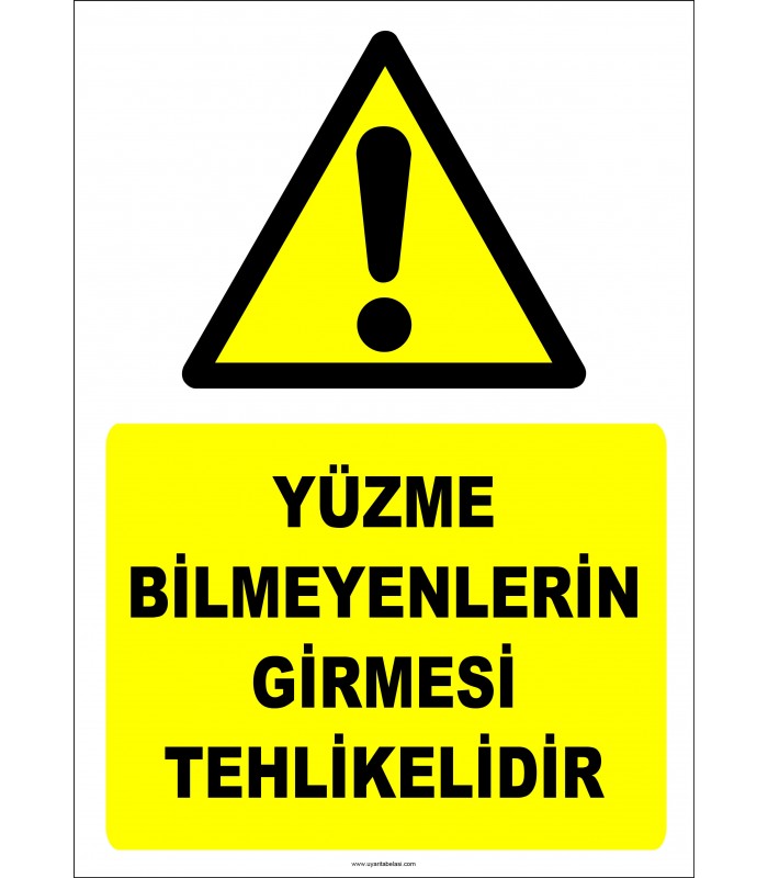 EF2310 - Yüzme Bilmeyenlerin Girmesi Tehlikelidir