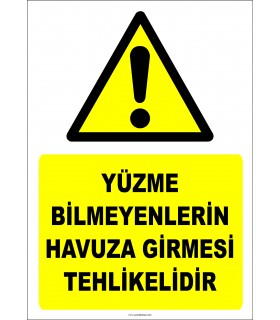 EF2311 - Yüzme Bilmeyenlerin Havuza Girmesi Tehlikelidir