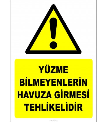 EF2311 - Yüzme Bilmeyenlerin Havuza Girmesi Tehlikelidir