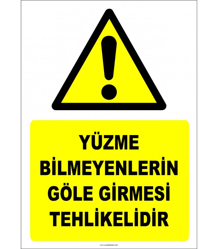 EF2313 - Yüzme Bilmeyenlerin Göle Girmesi Tehlikelidir
