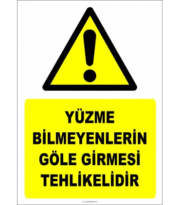 EF2313 - Yüzme Bilmeyenlerin Göle Girmesi Tehlikelidir