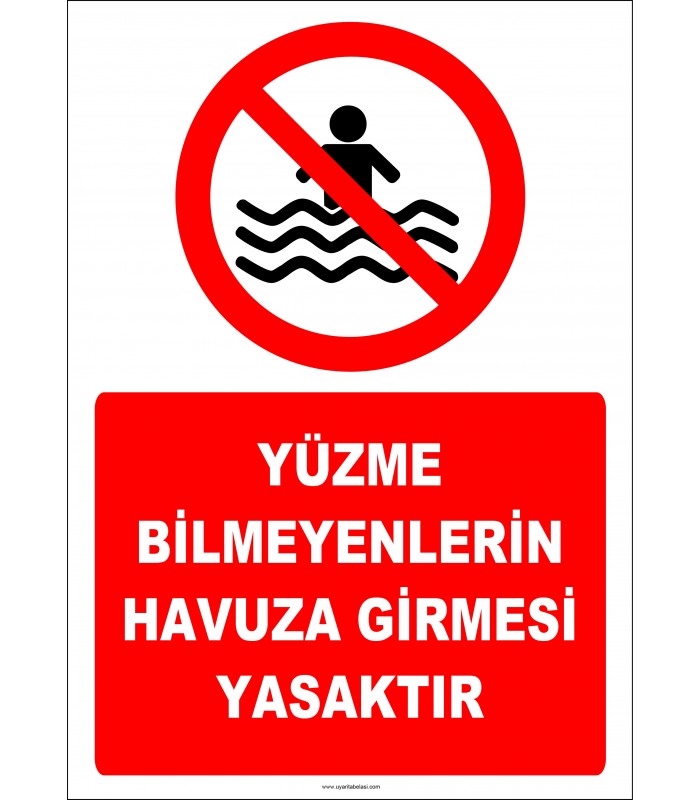 EF2323 - Yüzme Bilmeyenlerin Havuza Girmesi Yasaktır