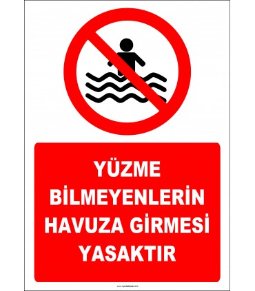 EF2323 - Yüzme Bilmeyenlerin Havuza Girmesi Yasaktır