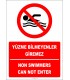 EF2314 - Türkçe İngilizce Yüzme Bilmeyenler Giremez, Non Swimmers Can Not Enter