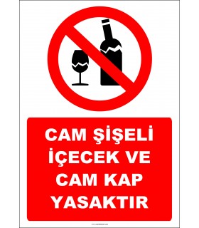 EF2326 - Cam Şişeli İçecek ve Cam Kap Yasaktır