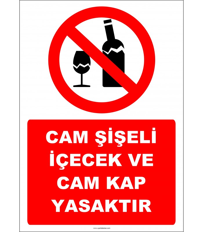 EF2326 - Cam Şişeli İçecek ve Cam Kap Yasaktır