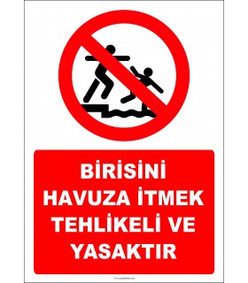 EF2339 - Birisini Havuza İtmek Tehlikeli ve Yasaktır