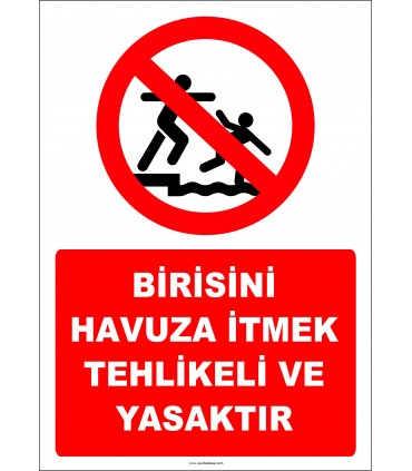 EF2339 - Birisini Havuza İtmek Tehlikeli ve Yasaktır