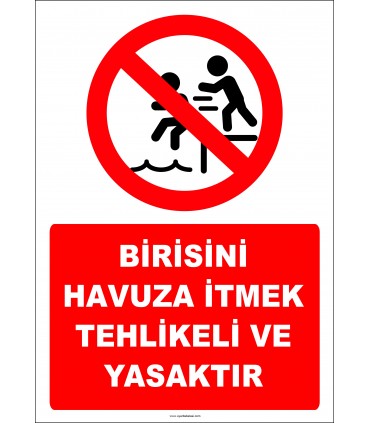 EF2343 - Birisini Havuza İtmek Tehlikeli ve Yasaktır