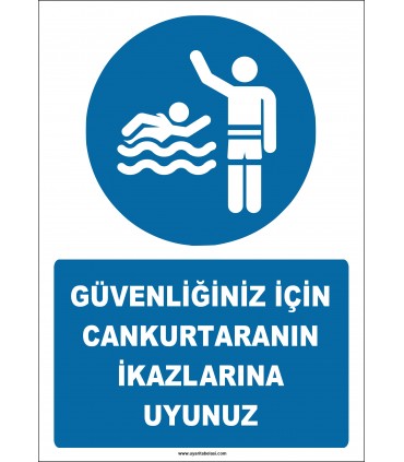 EF2348 - Güvenliğiniz İçin Cankurtaranın İkazlarına Uyunuz