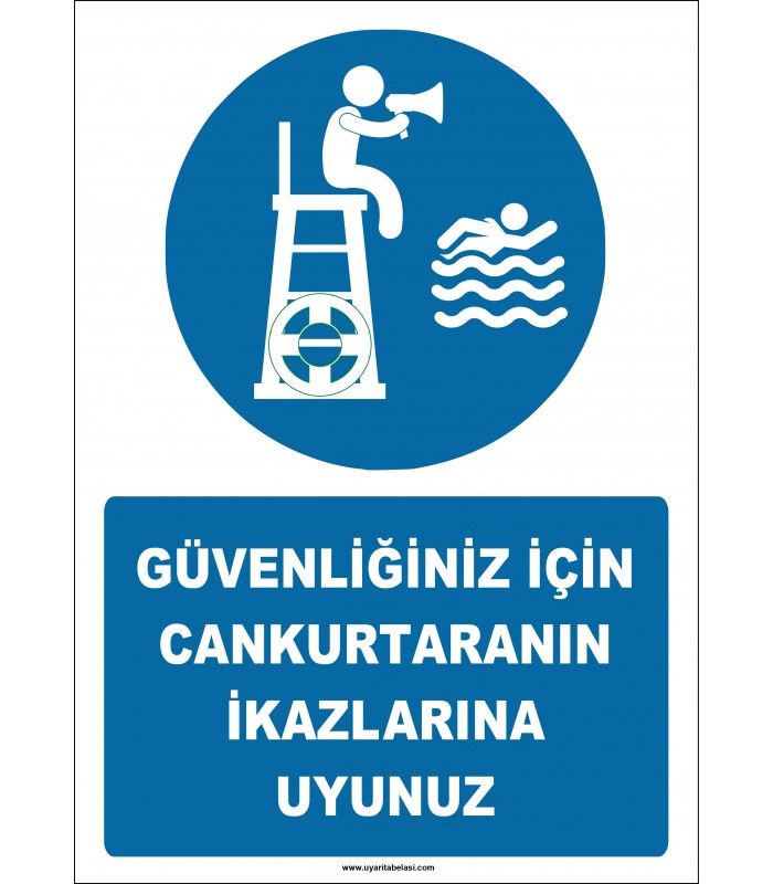 EF2349 - Güvenliğiniz İçin Cankurtaranın İkazlarına Uyunuz