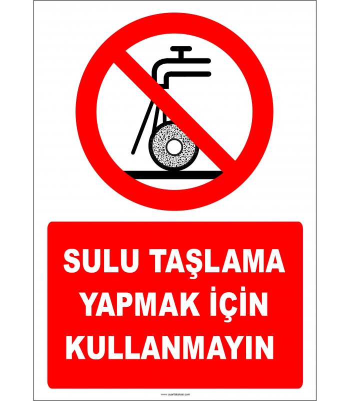 EF2352 - Sulu taşlama yapmak için kullanmayın