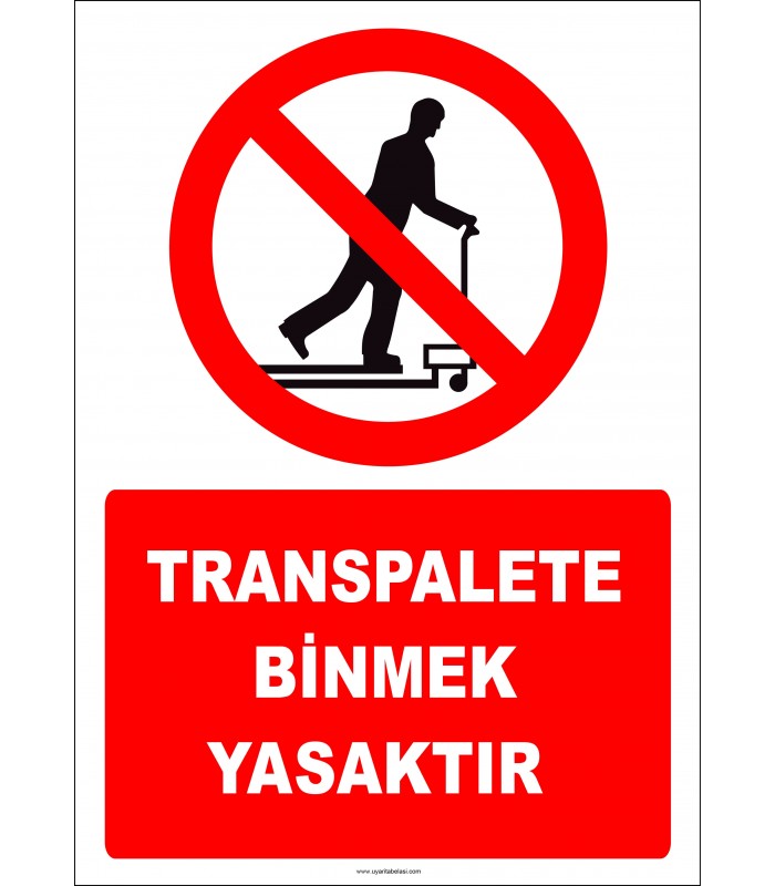 EF2353 - Transpalete binmek yasaktır