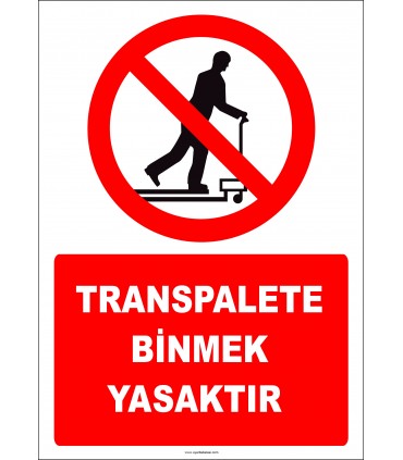 EF2353 - Transpalete binmek yasaktır