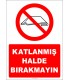 EF2354 - Katlanmış halde bırakmayın