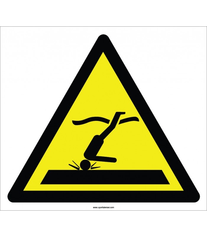 EF2357 - Dikkat Sığ Su İşareti