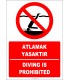 EF2368 - Türkçe İngilizce Atlamak Yasaktır, Diving is Prohibited