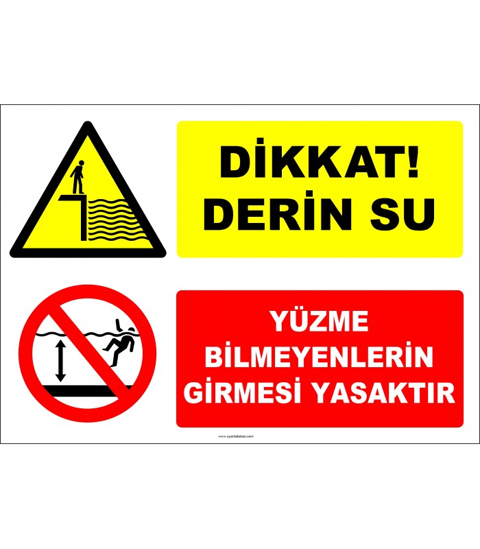 EF2384 - Dikkat Derin Su, Yüzme Bilmeyenlerin Girmesi Yasaktır