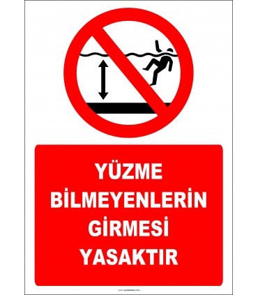EF2385 - Yüzme Bilmeyenlerin Girmesi Yasaktır