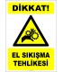 EF2439 - Dikkat! El Sıkışma Tehlikesi