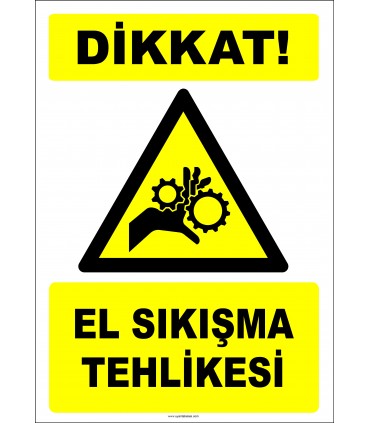 EF2439 - Dikkat! El Sıkışma Tehlikesi