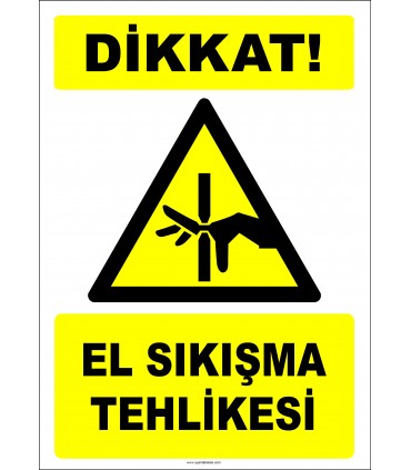 EF2442 - Dikkat! El Sıkışma Tehlikesi