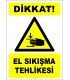 EF2443 - Dikkat! El Sıkışma Tehlikesi