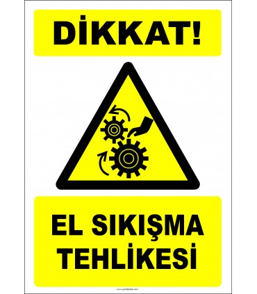 EF2444 - Dikkat! El Sıkışma Tehlikesi