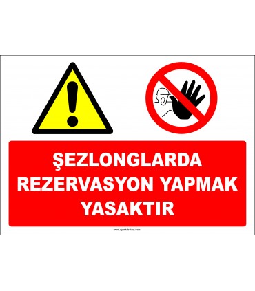 EF2458 - Şezlonglarda rezervasyon yapmak yasaktır