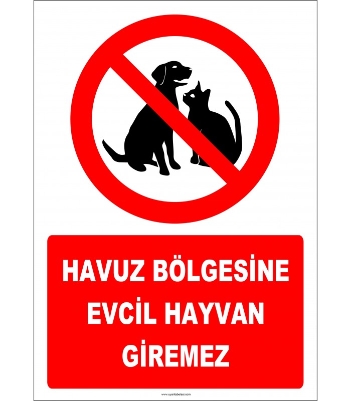 EF2461 - Havuz Bölgesine Evcil Hayvan Giremez