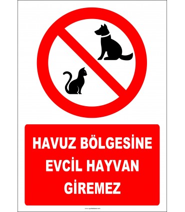 EF2462 - Havuz Bölgesine Evcil Hayvan Giremez