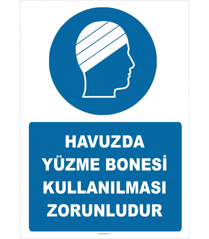 EF2473 - Havuzda Yüzme Bonesi Kullanılması Zorunludur
