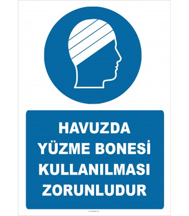 EF2473 - Havuzda Yüzme Bonesi Kullanılması Zorunludur