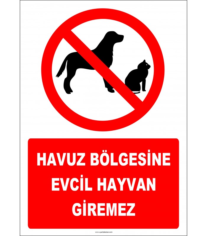 EF2482 - Havuz Bölgesine Evcil Hayvan Giremez