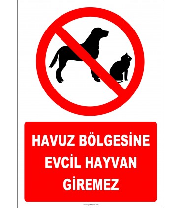 EF2482 - Havuz Bölgesine Evcil Hayvan Giremez